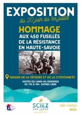 Hommage aux 450 fusillés de la Résistance en Haute-Savoie 1