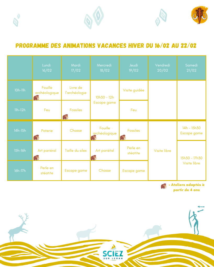 Programmation du Musée de Préhistoire & Géologie 3