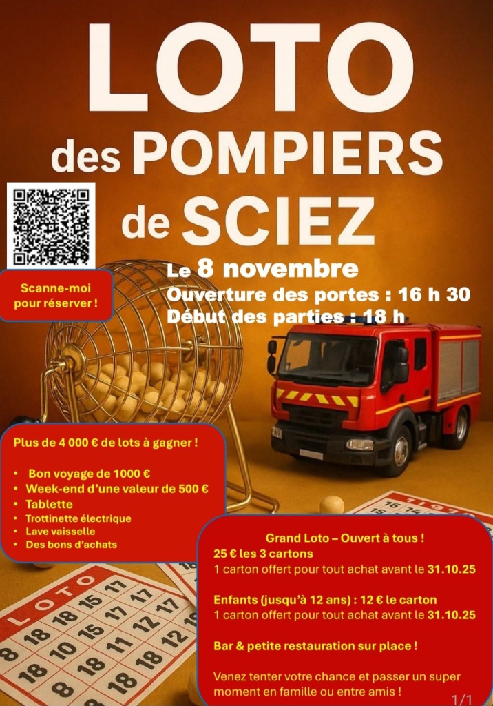 Loto des Pompiers de Sciez 1