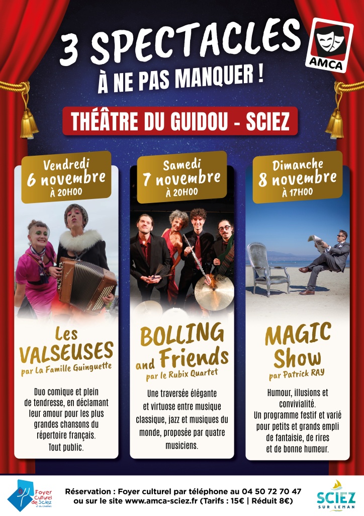 3 Spectacles à ne pas manquer au Théâtre du Guidou 1
