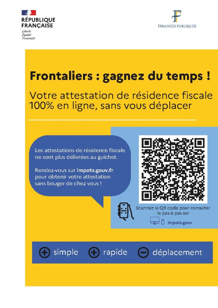 Démarches : votre attestation de résidence fiscale 100% en ligne 1