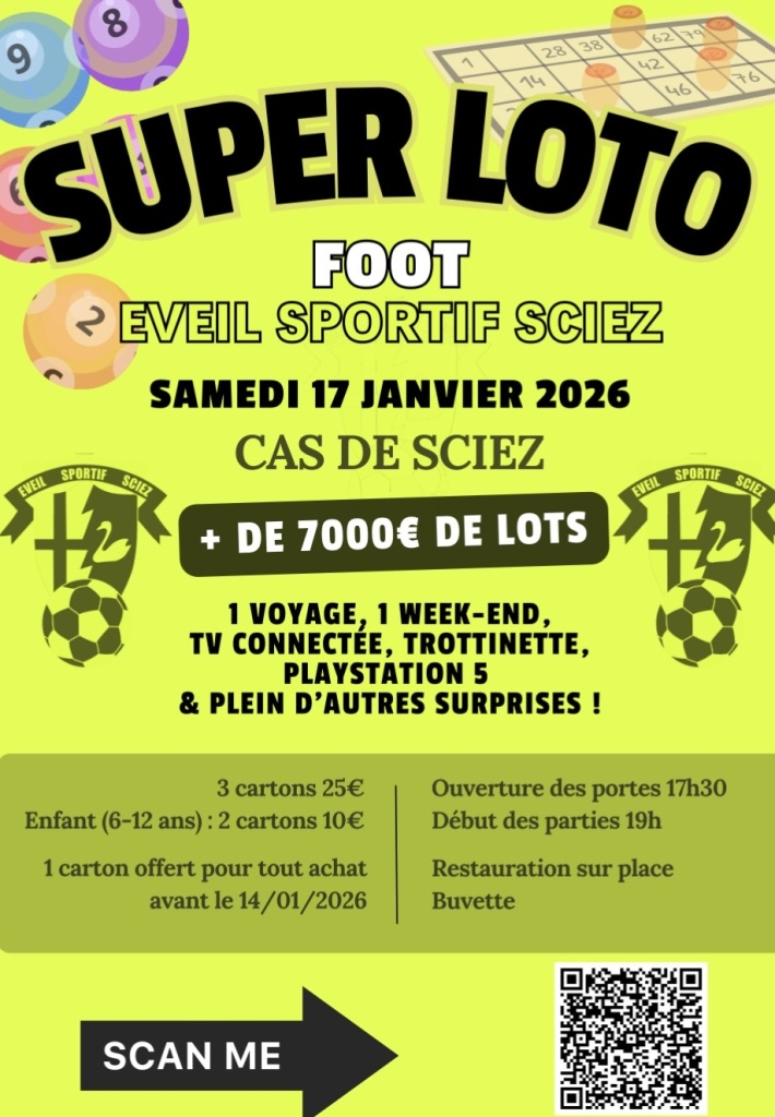 SUPER LOTO du Foot - Eveil Sportif Sciez 1