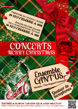 Concert de Noël de l'Ensemble Cantus 11