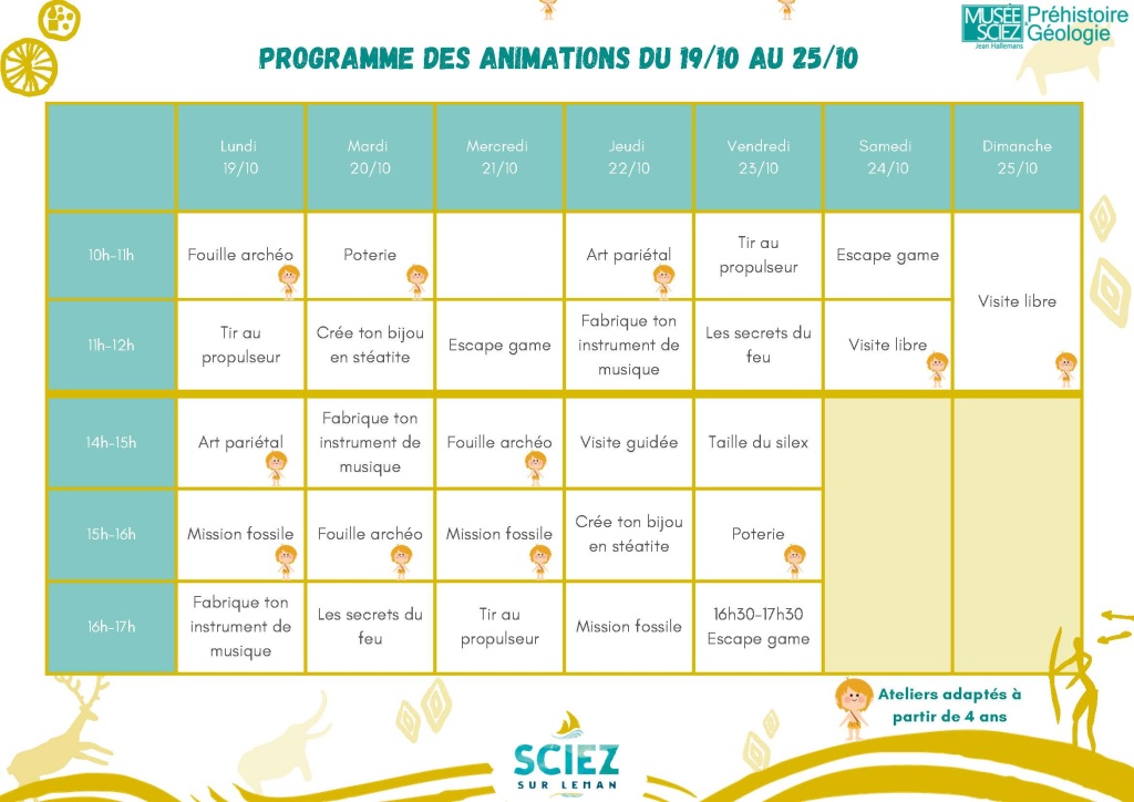 Programme des ateliers 1