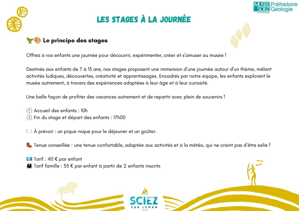 Programme des ateliers 4