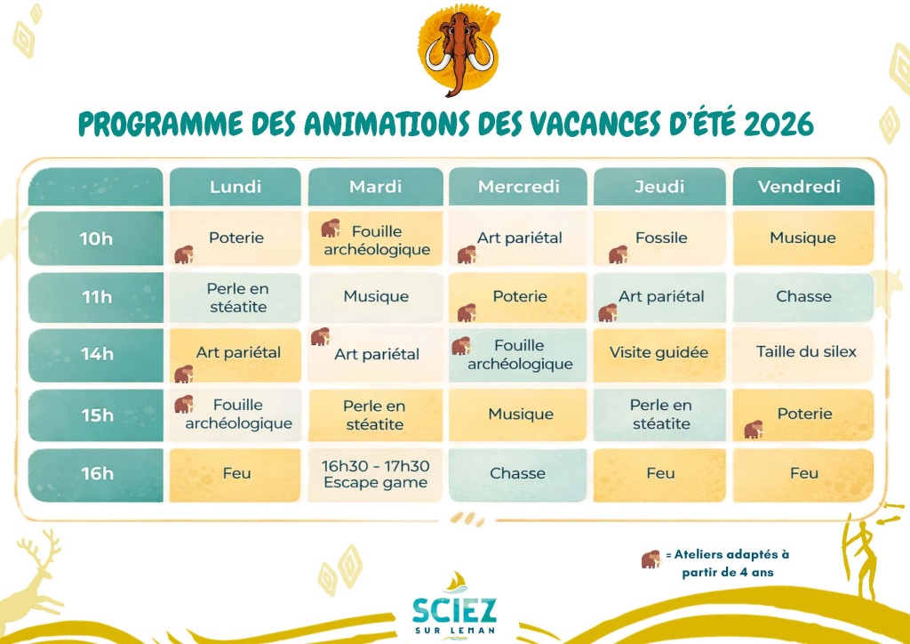 Programme des ateliers 1