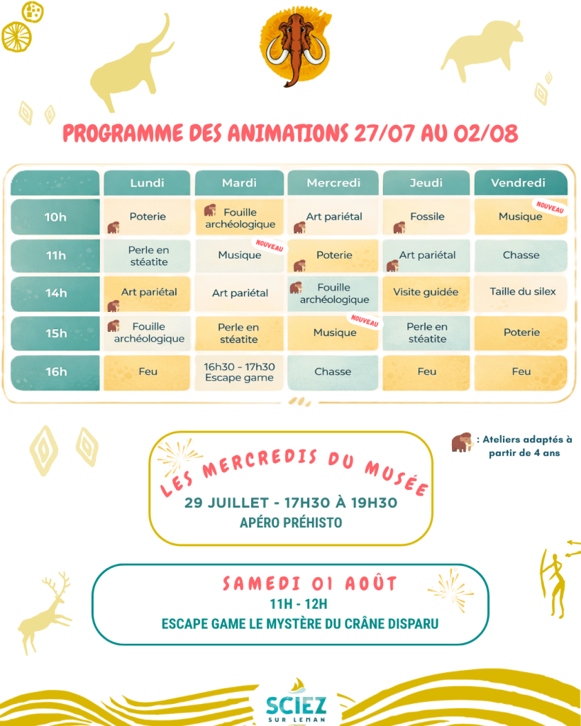 Programme des ateliers 1
