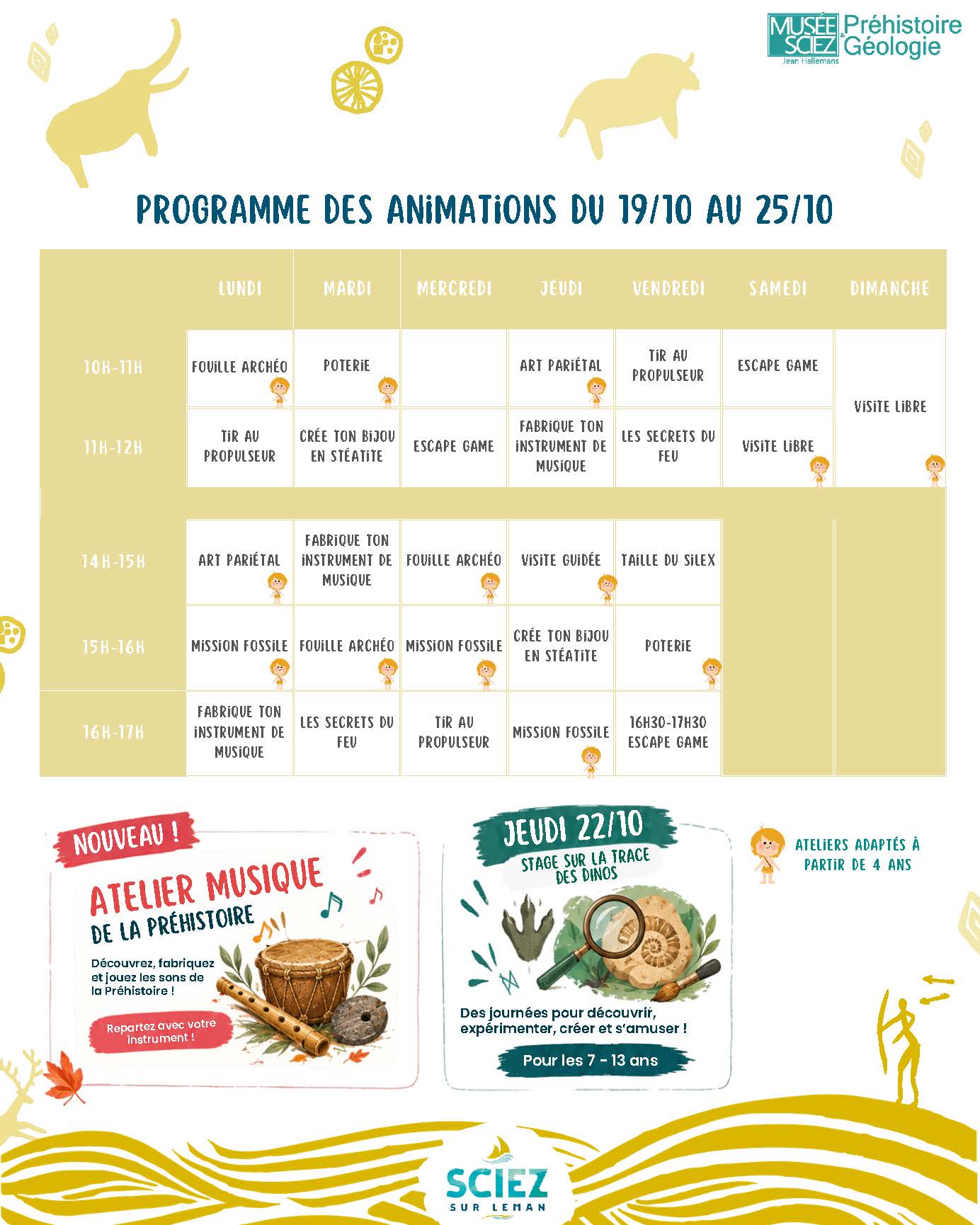 Ateliers des vacances de la Toussaint au Musée de Préhistoire 6