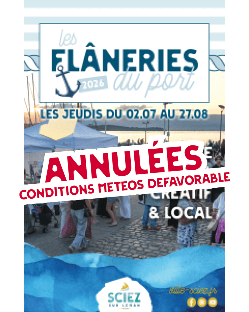 [LES FLÂNERIES] ANNULATION DES FLÂNERIES DE CE SOIR 1