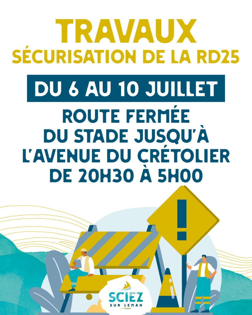 Travaux de sécurisation sur la RD 25 1
